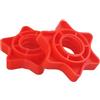Sandyseptember Collari di bloccaggio per bilancieri standard da 2,5 cm, clip di bloccaggio a camma a sgancio rapido per fissare i pesi sulle aste per manubri, accessori da palestra in plastica rossa e nera, set di