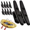 Generic Tamponi per bacini per barche - 4 pollici PA66 Nylon (2/5/10 pezzi) nero | ormeggio resistenti per kayak, moto d'acqua e barche a vela, clip marine per banchine, ponti, motoscafi e barche a