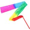 Gadpiparty Nastro da Danza per Ginnastica Ritmica di Seta Bastoncino in Plastica, Accessorio Decorativo per Esibizioni di Danza Artistica e Spettacoli