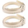 Striegro Cinturini alla Caviglia per Tacchi Color Pelle Confezione da 2 Cinturini alla Caviglia di Ricambio per Scarpe da Donna Cinturino per Scarpe Regolabile con Fibbia 23, 6 Pollici.