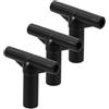 GANAZONO 3 Pezzi Giunto T per Pali Trampolino Nero Connettori T Tubo per Recinzione Trampolino Accessori di Sicurezza Facili da Installare Compatibili con Vari Modelli