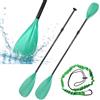 BeGrit Pagaia SUP 2 in 1 per Kayak e Stand Up Paddle Regolabile 170-213 cm | Alluminio Lama in Nylon Remo Sup con Effetto Carbonio con Guinzaglio di Sicurezza per Tavola da Surf Canoa SUP Verde
