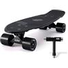 KMX Skateboard 22 Pollici, Mini Cruiser Classico per Principianti ed Esperti, Pro Penny Board per Ragazzi, Bambini e Adulti (Pro Nero)