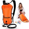 TAALOGA PRACTICE MAKES PERFECT TAALOGA® 2 in 1 boa da piscina e zaino impermeabile | sacco asciutto | Open Water Swim | ideale per nuotare in acque libere | | SUP | vela | canoa | allenamento triathlon