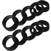 Luxshiny 10 Pezzi Copri Tubo Sella in Silicone Nero per Bici 30.4-33.9mm, Protezione Antipolvere per Reggisella, Adatto per Ciclismo All'aperto