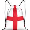 EDPXKL Borsa da palestra con coulisse, stampa bandiera della Georgia, marsupio portaoggetti idrorepellente, zaino unisex per bambini, borsa a coulisse per sport e yoga, 36x42 cm