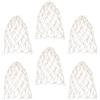 POPETPOP 6 Pezzi Rete per Buche da Biliardo in Cotone Bianco Design Riutilizzabile per Tavolo da Biliardo Accessorio Funzionale per Catturare