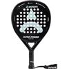 ianoni Racchetta da padel in fibra di carbonio+superficie ruvida con nucleo in schiuma EVA Memory Flex+borsa per il trasporto -Ultra Power-Black