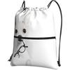 YYHHAOFA Cute Chihuahua Stampe Coulisse Zipper Zaino - Impermeabile Viaggio Gym Bag con Tasca Frontale & Organizzatore Interno