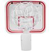 ibasenice Mini Canestro da Basket Resistente alle Macchie in Plastico Bianco per Ufficio per Mantenere Ordine negli Spazi di Lavoro