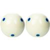 Toddmomy 2 Palle da Biliardo di Grado AAA: 2,2 (5,6 cm) per Allenamento e Controllo, con Sei Punti Blu, Palla da Biliardo Standard di Grado AAA per Principianti e per l'uso nei Club di