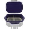 HYTROVE Contenitore per Esche con Doppio Scomparto in Plastica Bianco, Isolante e Portatile, per Vermi Rossi e Esche Vive Durante Le Gite di Pesca al Lago