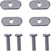 Homoyoyo Kit di Dadi in Acciaio Inossidabile M6 per Kayak e Canoa, Accessori per Sistema di Installazione Rotaia, Resistenti alla Ruggine di Facile Montaggio, Colore Argento