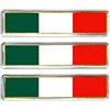 4R Quattroerre.it 32111 Adesivo 3D Stickers Bandiera Italia HQ, Set da 3, 55 x 48 mm