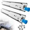 Generic Serratura a scorrimento per cassetti con estensione completa, 25-152 cm, guide laterali resistenti con capacità di carico di 119,7 kg, 1 coppia, guide scorrevoli per cassetti