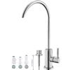 Bifordo Rubinetto per acqua potabile, facile da installare rubinetto filtro acqua per lavandino, rubinetti osmosi inversa senza piombo per lavello cucina bar, acciaio inossidabile SUS304 nichel spazzolato