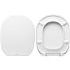 HYDRO HOME Copriwater Sedile Wc compatibile con LINEA POZZI GINORI, In Plastica Termoindurente Avvolgente,Colore Bianco MADE IN ITALY CHIUSURA AMMORTIZZATA