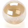 ORION LIGHTSTYLE Paralume in vetro per lampada G9 con filettatura interna, 10 cm, foro di ricambio 22 mm, cromato, specchio ambra, oro