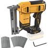 YWNYT Chiodatrice senza fili per batteria Dewalt 18V 20V, pinzatrice senza fili 2-in-1, pinzatrice a batteria 18GA con 1000 chiodi e 1000 graffette per miglioramento della casa e falegnameria