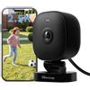 VIM TAG 2,5K Telecamera Wi-Fi Esterno, Videocamera Sorveglianza Interno con Allarme, Visione Notturna a Colori, Impermeabile IP65, Audio a 2 Vie, Rilevamento del Movimento, Funziona con Alexa(BLACK)