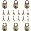 CYIOU 6 PZ Mini Lucchetto Piccolo Vintage Lucchetto Dell'orso con Chiave