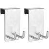 Godneei Ganci Per Porte In Vetro Senza Foratura, Adatti Per Porte Fino A 2 Cm Di Spessore, Ideali Per Bagni E Cucine, Incluso Gancio Porta-Rasoi Per Doccia