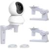 TEKCAM Supporto da Parete/Soffitto Compatibile con Tp-Link Tapo C200/C210/C220/Tc70/C225/C211, Kasa Ec70/Kc410s Telecamera, 2 Pezzi Staffa Montaggio con Angolo Regolabile, Rotazione di 180 Gradi