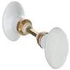 Home Friendly - Doppia maniglia per porta, con pomello realizzato in porcellana, di colore bianco, rif. 211612