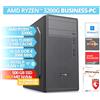 BRAINZAP AMD Ryzen 3 3200G Quad-Core PC per ufficio/azienda, 16 GB DDR4 RAM, 500 GB NVMe SSD, WLAN, BT Bluetooth Windows 11