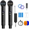 Vegena Microfono Senza Fili Con Ricevitore Ricaricabile, Sistema Microfonico Wireless Per Karaoke, Feste, Riunioni, Chiesa, Matrimonio