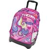 Tinta Unita Trolley Zaino Scuola Dream Cross, Sganciabile NUOVE RUOTE SALI SCALE con carrello amovibile TEEN Pool Over FUCSIA