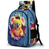 WECECE Zainetti 3D Koala Pattern Ragazzo 14 Anni Borsa Scolastica Animal Print Ragazza Classe 8-10 Cartella Scolastica Resistente Durable Gita Viaggio Bookbag