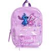 Disney Borsetta Stitch & Angel per Bambina - Zainetto Disney Brillante con Paillettes - Regalo Lilo & Stitch Ufficiale - Leggera e Resistente - 25x17x10 cm