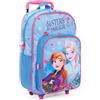 PERLETTI Disney Frozen 2 Zaino con Ruote Rimovibili per Ragazze - Principesse Elsa Anna Bambino Materna - Piccolo Zaino La Regina delle Nevi 2 Viaggi Tempo Libero - 36x25x12 cm (Azzurro)