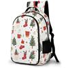 WECECE Zainetto Christmas Tree Ragazza Primaria Zaino Scolastico Christmas Theme Bambini Elementare Cartella Scolastica 6-10 Anni, School Bag Regalo Compleanno Rientro Scuola