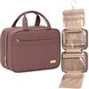 NISHEL Trousse da toilette, organizer portatile per trucchi, set di pennelli per cosmetici, shampoo, balsamo, accessori