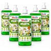 PASTACLEAN Detersivo concentrato per stoviglie, 5 x 500 ml, detersivo per stoviglie, detersivo per le mani, forte contro grasso e forza, formula ad asciugatura rapida, lucentezza senza aloni
