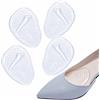 PKOUVOO Cuscinetto per Piedi Metatarsali, PKOUVOO Cuscinetti per Avampiede, Gel Metatarsal Pads per Metatarsalgia per Tacchi alti Sollievo per Dolori Nell'avampiede 2 Paia (Trasparente)