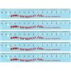 KUM - Righello da 15 cm per mancini, blu, confezione da 5 | Materiale scolastico flessibile per misurare, disegnare e lavorare con precisione