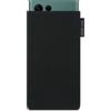 Adore June Classic Nero Custodia compatibile con Galaxy S25 Ultra / S24 Ultra / S23 Ultra / S22 Ultra, Tessuto Resistente con Display di Pulizia Effetto