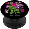 The Botany Bureau Illustrazione della pianta di petunia Petunia × atkinsiana PopSockets PopGrip Adesivo