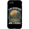 Vintage Hiking Outdoor Nature Lover Grap Custodia per iPhone SE (2020) / 7/8 Mi piacciono le montagne e 3 persone Escursioni in montagna Camp