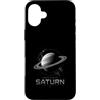 Cosmic Orbit Saturn Astral Society Custodia per iPhone 16 Plus Saturno Pianeta Inanellato Astronomia Nebulosa Cosmica