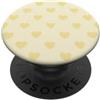 Yellow Aesthetics Gifts Giorno di San Valentino giallo chiaro beige carino cuori modello PopSockets PopGrip Adesivo