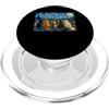 Funny Cat Van Gogh Starry Night Feline A Funny Cat Starry Night Van Gogh Style Rooftop Scene Graphic PopSockets PopGrip per MagSafe