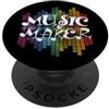 Bethcentral Music Gifts Music Maker Musicista Compositore di canzoni PopSockets PopGrip Adesivo