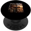 Papà orso, divertente regalo per la fest Orso Camionista Autista di camion Papà divertente Shirt PopSockets PopGrip Adesivo