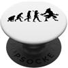 Miftees Halloween Tees Evoluzione lupo mannaro Halloween evoluzione lupo mannaro PopSockets PopGrip Adesivo