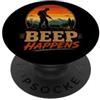 Rilevatore di metalli per i sondatori ac Rilevatore Detectoring fun BEEP-HAPPENS Metaldetector PopSockets PopGrip Adesivo