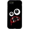 Funny Monster Face Cute Halloween Costum Custodia per iPhone SE (2020) / 7/8 Costume di Halloween carino con faccia da mostro divertente